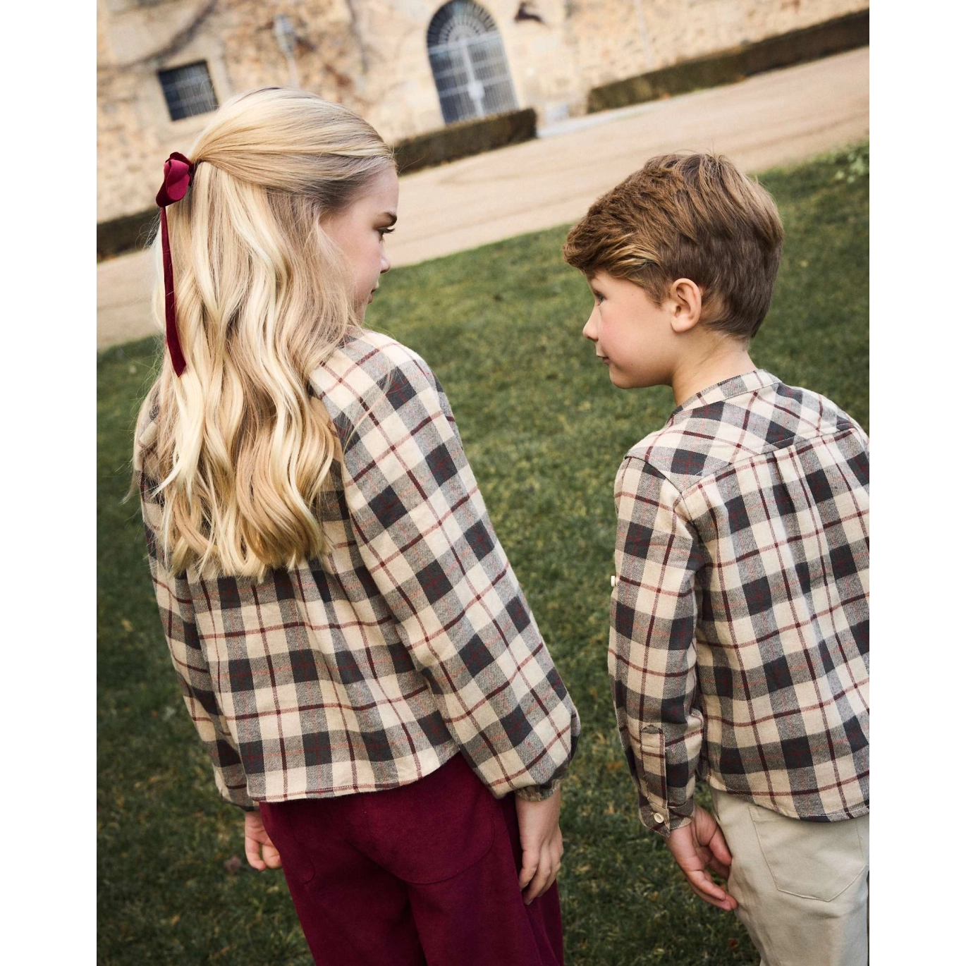 Blusa de niña de cuadros escoceses | Dadati 2