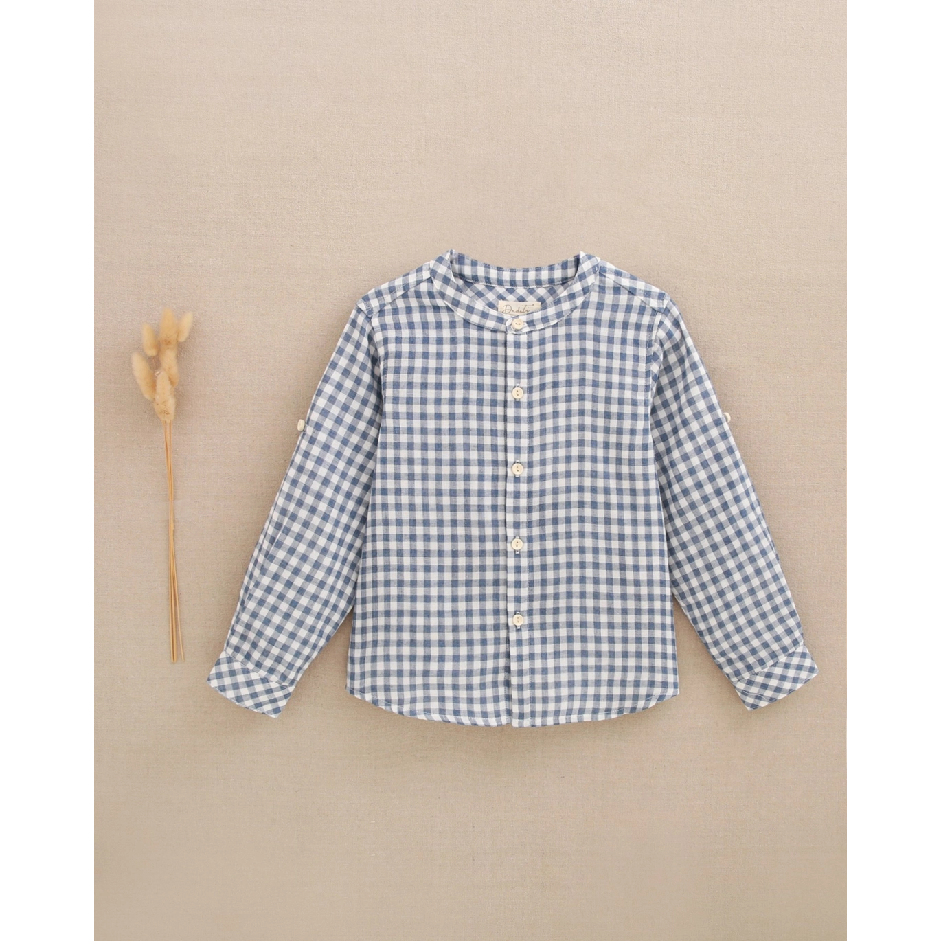 Camisa de niño de cuadros vichy azul | Dadati 2