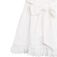 Imagen de Vestido de niña con rayas blancas y volantes