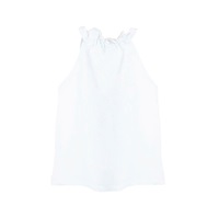 Imagen de Blusa de niña en blanco con cuello halter