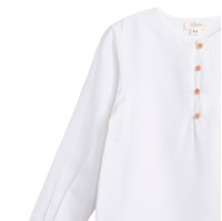 Imagen de Camisa de niño en blanco y manga larga
