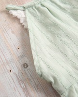 Imagen de Vestido niña boho verde con flecos