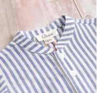 Imagen de Camisa bebé náutica de rayas azules y blancas