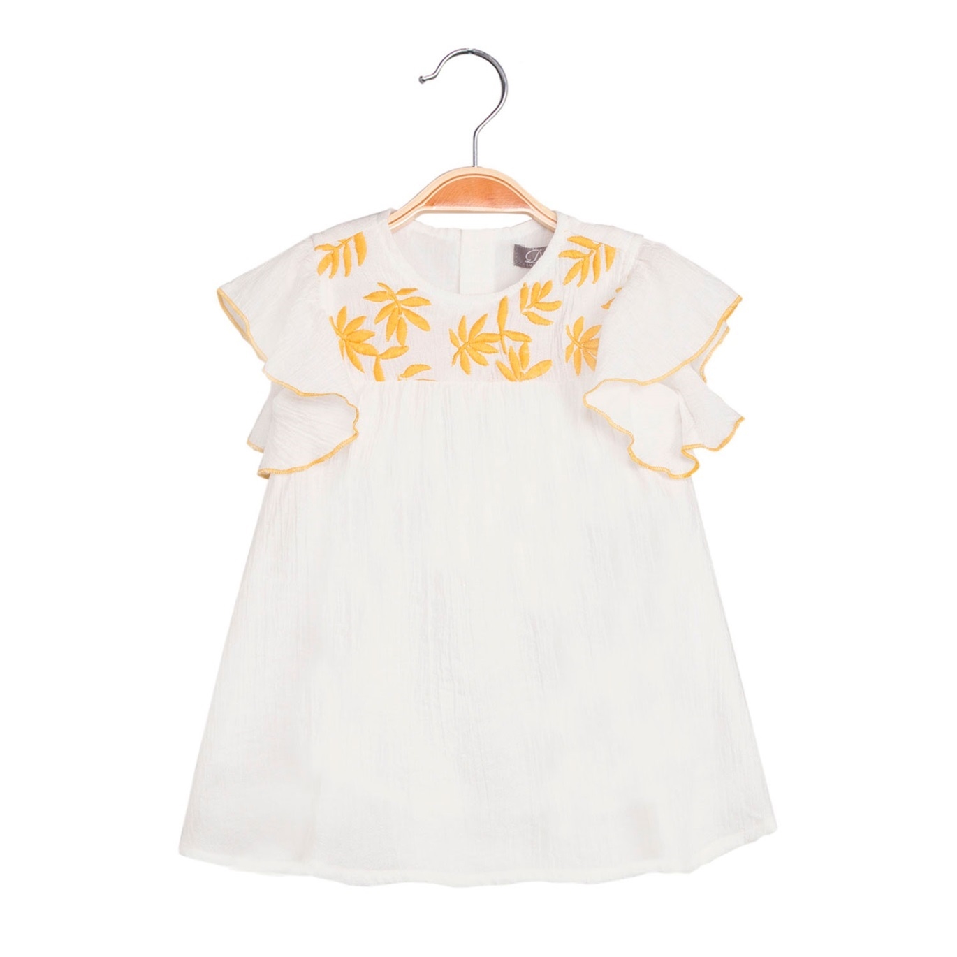 Imagen de Vestido de bebé niña en blanco con bordado