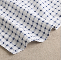 Imagen de Camisa de niño estampado cuadros vichy blanco y azul