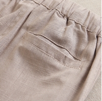 Imagen de Pantalón largo unisex fluido en color beige