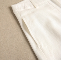 Imagen de Pantalón teen culotte en color blanco