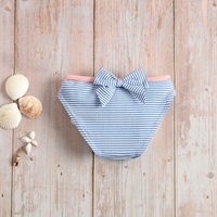 Imagen de Culetín bebé niña de rayas azules y blancas