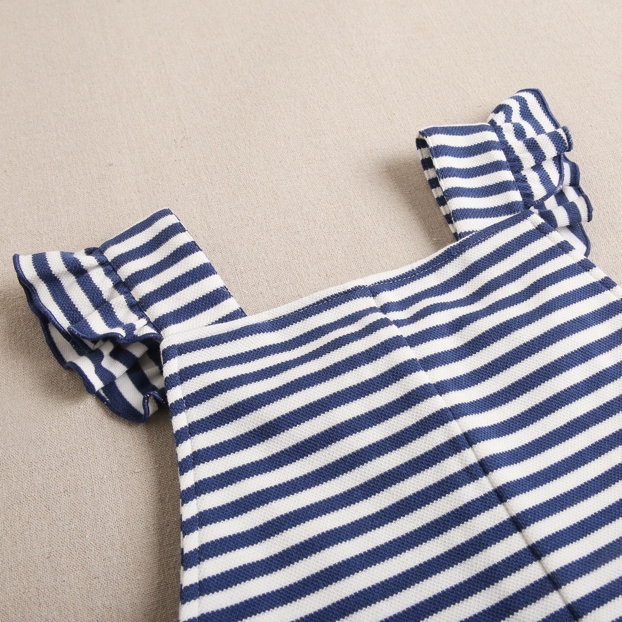 Imagen de Mono teen marinero corto en rayas blancas y azul marino