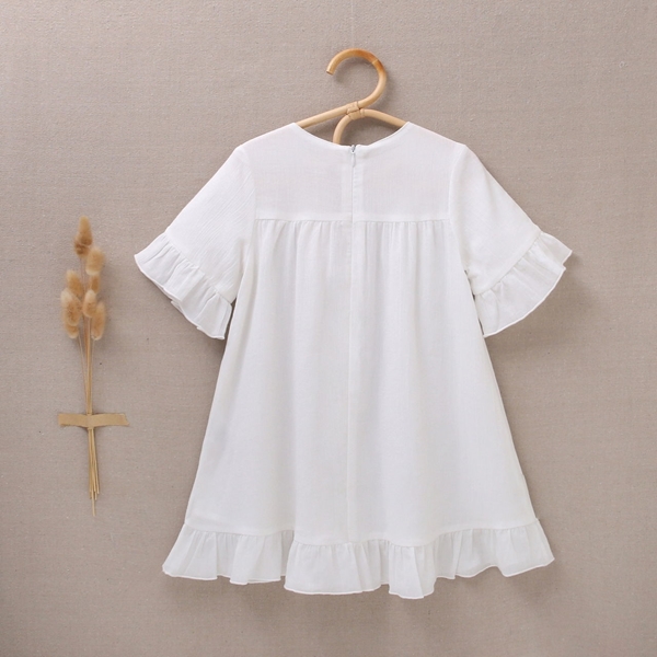 Imagen de Vestido de niña en color blanco