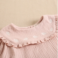 Imagen de Blusa de niña rosa palo en tejido bambula