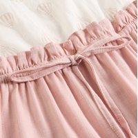 Imagen de Vestido de niña rosa combinado con estampado de globos rosas