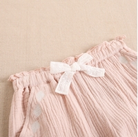 Imagen de Short de niña en tejido bambula color rosa palo
