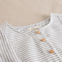 Imagen de Camisa de niño cuello mao y rayas grises