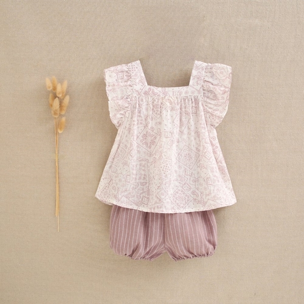 Imagen de Conjunto de bebé niña fantasia en blanco y rosa
