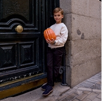 Imagen de Pantalón de niño en negro tipo chino